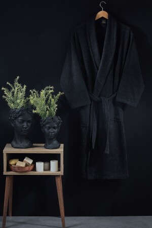 Konsept Unisex Büyük Beden Pamuklu Bornoz KC-BORNOZ - KISAYOL