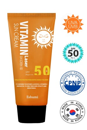 Korean Çil Ve Leke Karşıtı Aydınlatıcı Vitamin Laser Spf 50 Pa Yüksek Koruyuculu Güneş Kremi ESH03 - ESHUMİ