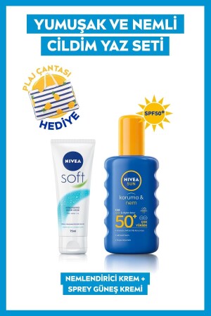 Koruma&nem Güneş Spreyi Gkf50 200ml Soft Nemlendirici Krem 75ml - Nivea