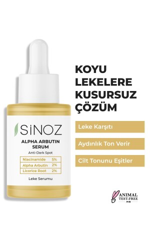 Koyu Leke Karşıtı Arbutin Cilt Serumu (Niacinamide 5% - Alpha Arbutin 2%) 30 ML - Sinoz