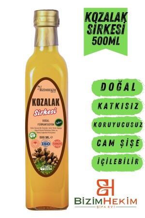 Kozalak Sirkesi %100 Doğal Fermantasyon Koruyucusuz Katkısız 500 ml - Bizimhekim