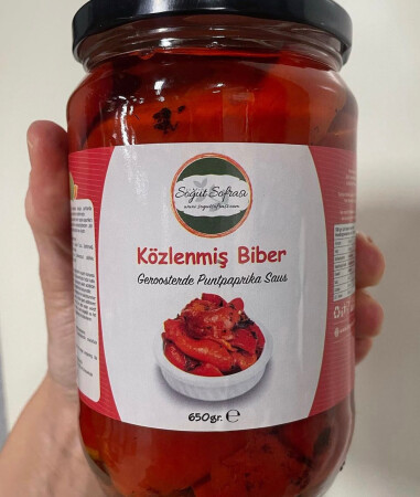 Közlenmiş Biber - 650gr - Halal