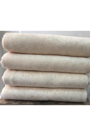 Krem Kadife Baskılı Kaymaz Koltuk Ve Çekyat Örtüsü 180*210 Cm - Yerli