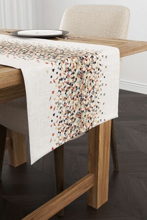 Krem Kahve Ramazan Temalı Dekoratif Desenli Dijital Baskılı Runner Cgh1294-rn CGH1294-RN - Cango Home