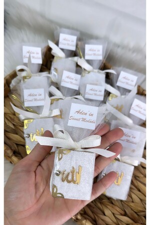 Krem renk küçük kuranı kerim dağıtmalık (10 adet) - Mgs