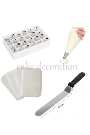 Krema Torbası - 24'lü Duy Seti - 4'lü Kazıyıcı- Pasta Paleti Set krematorbası24lüduy4lükazıyıcı15cmpalet - SANBON