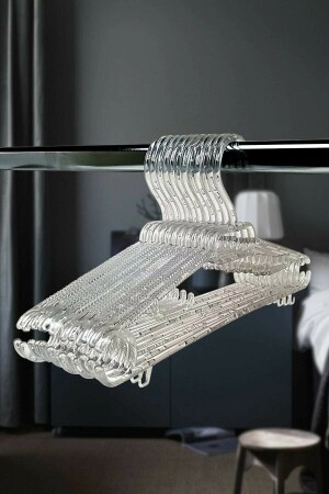 Kristall-Kleiderbügel, transparent, groß, Kleiderbügel, 36 Stück, crystal36hangers - Askıcı
