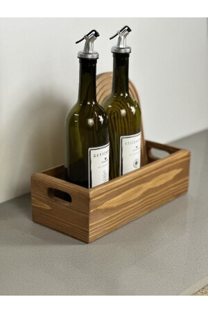 Küchen-Organizer aus Holz, Holzkiste, Küchenbox, Badezimmer-Organizer TYC00506786379 - SD Ahşap