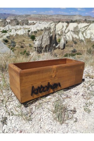 Küchen-Organizer, Öltopf, Walnussfarben, Zuhause, Geschenk, Arrangement, Küchenbox - woodretro