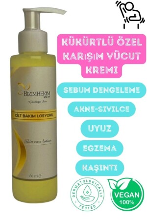Kükürtlü Cilt Bakım Losyonu (UYUZ- KAŞINTI) 150 ml onarıcı krem - Bizimhekim