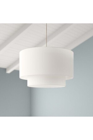 Kumaş Başlık 2 Katlı Pasta Avize Yatak Odası Çocuk Odası - Emg Design