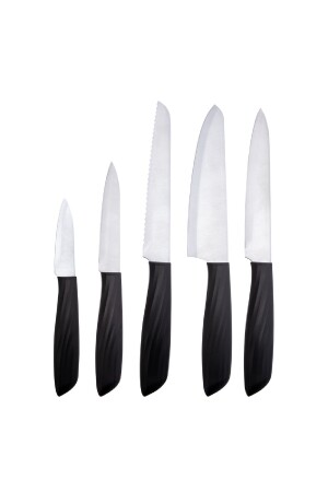 Kumsal Siyah Standlı Bıçak Seti 6 Parça KUMSL6BST - 5
