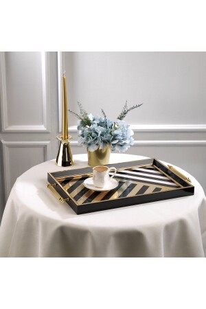 Kunst Tepsi-1 Parça-gold-siyah06 1S3703-30050-SIY06 - Schafer