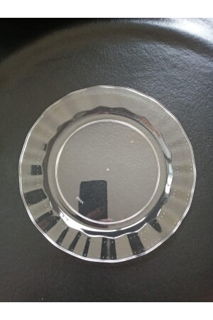 Kunststoffteller Hart Luxus 22cm (6 Stück) Farbe Transparent - 14Süs