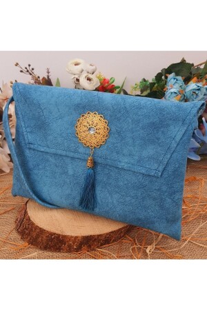 Kuran Kılıfı Çantası Kabı Cami Boy Mavi Renk 25*34 Cm Kuranı Kerim Kılıf - Medrese Yayınları