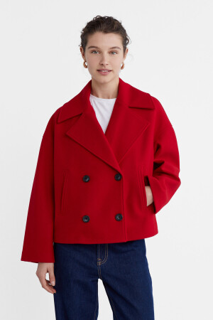 Kurze zweireihige Jacke M - Stradivarius