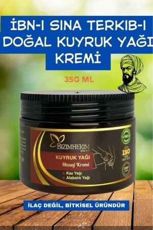 Kuyruk Yağı Kremi 350 ml %100 Doğal Güçlendirilmiş Özel Ibn-i Sina Formülü HKM101 - BİZİMHEKİM