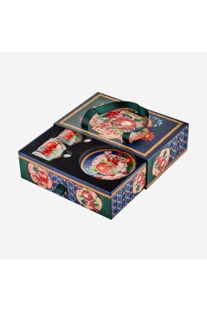 La Vita E Bella Mavi Yeşil Porselen Kahve Fincan Seti 120 ml CAPVB1ECBG2 - CHIARA ALESSI