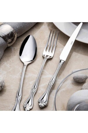 Lalezar Sade 84 Parça Kutulu Çatal Kaşık Bıçak Seti 1204 - Nehir