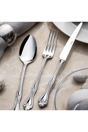 Lalezar Sade 89 Parça Kutulu Çatal Kaşık Bıçak Takımı 2016ST021117 - Nehir
