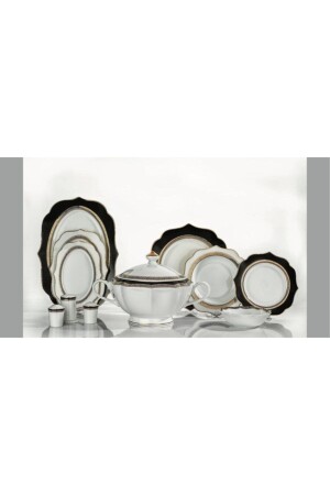 Launa 60 Pç. 12 Kişilik Porselen Yemek Takımı SCHAFER LAUNA 60 PÇ. ALT03 - Schafer