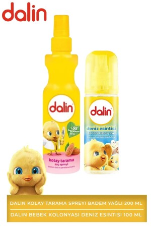 Leicht kämmbares Spray mit Mandelöl 200 ml + Dalin Baby Cologne Sea Breeze 100 ml - Dalin
