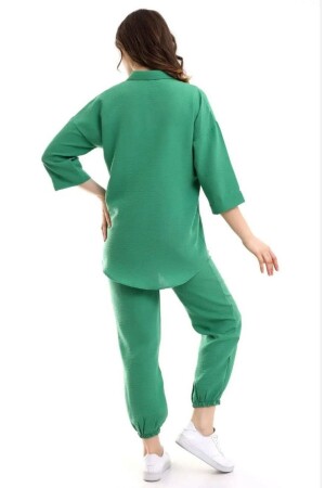 Leinenanzug mit elastischem Bund - Vovstyle