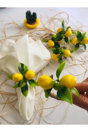 Lemon Cluster 8-teiliger Serviettenring limonnapkin - CWolf