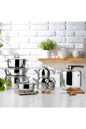 Lenard Çelik Çeyiz Seti-14 Prç.-ınox 1S4228-13002-INX01 - Schafer