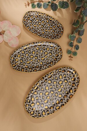 Leopar Desen 3 Lü Kayık Leopar desen 3 lü kayık. - GÜRCÜGLASS