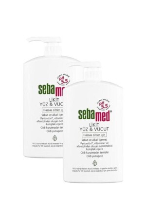 Likid Yüz Ve Vücut Temizleme Jeli 1000 ml X 2 Adet 7777777174776 - Sebamed