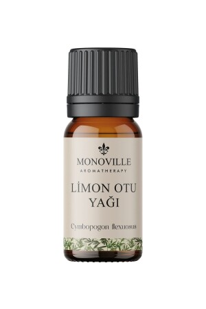 Limon Otu Uçucu Yağı 10 ml %100 Saf ve Doğal (Lemongrass Essential Oil) - Monoville