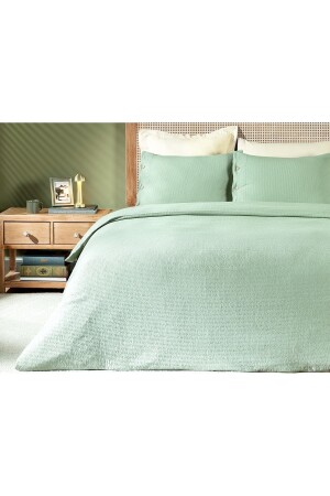 Linda Tek Kişilik Yıkamalı Gofre Nevresim Takımı 1KNTCC0663-8682116719810 - Madame Coco