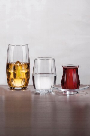 Lınka Su Meşrubat Çay Seti (24 Parça) P420405 & P420415 UPBND00355 - Paşabahçe