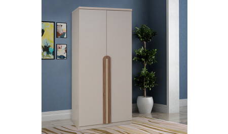 Lizbon 2 Kapılı Gardrop - Vizon - Cadde Yıldız