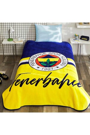 Lizenzierte Decke Fenerbahçe Gelb Marineblau - Kristal