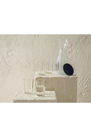 Lona Shine Glass 5-teiliges Wasserset 1000 ml Dunkelblau 10036474 - English Home