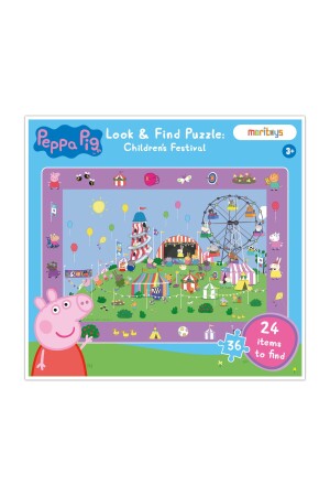 Look & Find Puzzle: Peppa Pig Children's Festival - 36 Parça Puzzle Ve Yapboz Oyunu MRPEPPA009 - 1