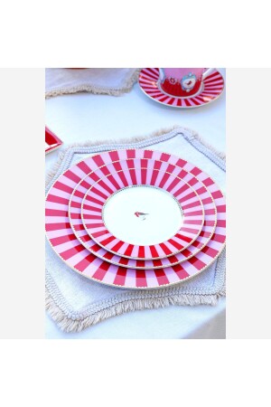 Produktbild von PIP STUDIO Love Birds Brotteller – Charmant & Stylisch, 17 Cm, Rot