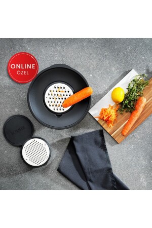 Lucas Çelik Karıştırma Kabı 24 cm-4 Parça-Siyah 1S4223-19024-SIY01 - Schafer