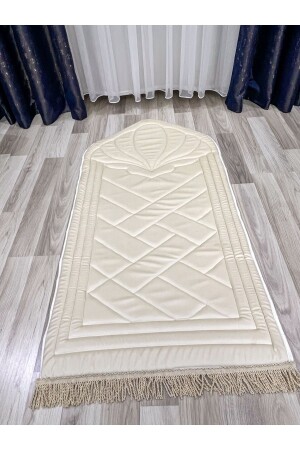 Lüks Ortopedik Diz Ağrıtmayan Süngerli Hediyelik Çeyizlik Burgu Saçaklı Çantalı Seccade - Ayhanhome