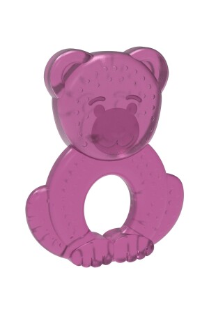 Lüks Özel Tasarım Sulu Diş Kaşıyıcı Pembe Ayı Desenli Kız -erkek - Babysoft