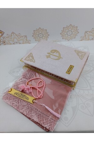 Lüks Sevgililer Günü Hediyesi Kaliteli Kadife Sandıkta Kuran Seti Gelin Çeyiz ve Bohça seti - Gülsemali