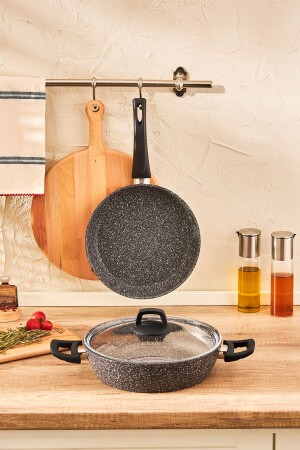 Luna 3 Parça Tencere Tava Seti - Emsan