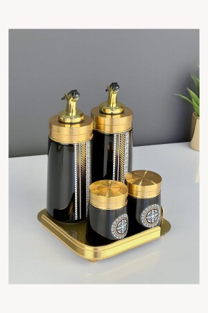 Lüx Porselen Sonya 5 Parça Yağlık Seti - Acar