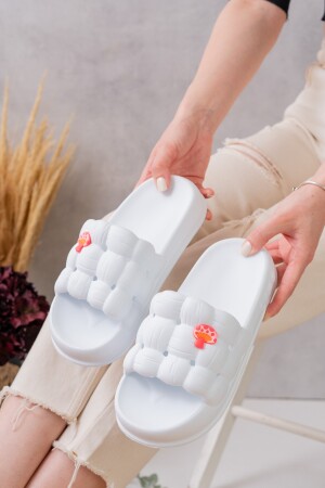 Luxuriöse, leichte und hochsohleige Anti-Rutsch-Aufkleber für Damen mit gemustertem Alltags-Strand-Meer-Pool-Badezimmer-Hausschuhe mit GEL-Aufkleber - Slipcat