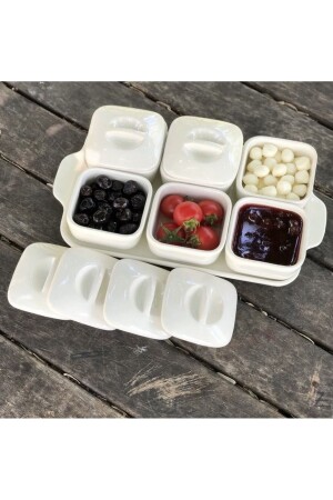 Luxuriöses 6-teiliges Frühstücksschüssel-Set mit Tablett und Frühstücksset 0909180209051 - Pembelia Life