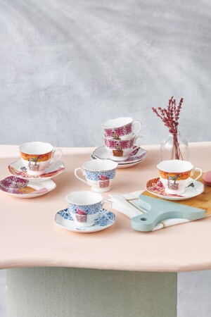 Madagaskar 6 Kişilik Kahve Fincan Takımı 80 Ml 153.03.05.0285 - Karaca