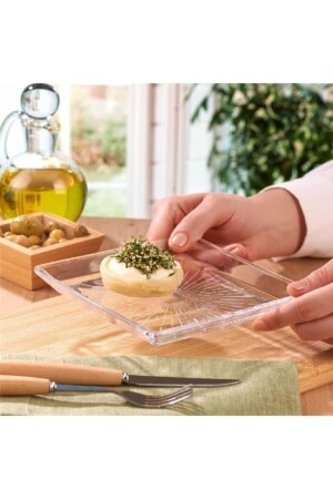 Madlen Quadratischer Kuchenteller – 6-teiliger Servierteller 68307 pb68307-1 - Paşabahçe