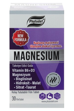 Magnezyum Vitamin B6 D3 - 30 Tablet (MAGNESİUM) PHYTDFMGNSYM - 4